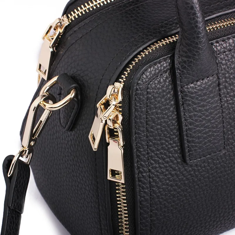 Европа и Америка натуральная кожа женские мешок двойной молнии кожаная сумочка Леди Мини сумка