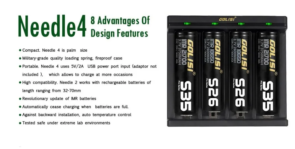 Golisi Needle 4 Smart USB Charger
