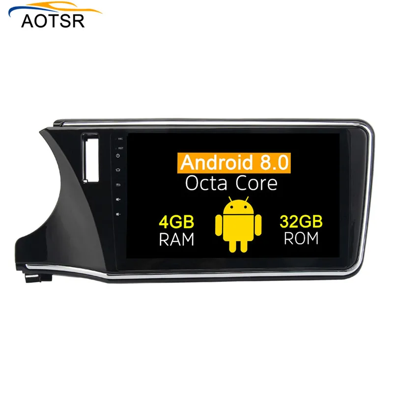 Clearance 2 din Android 8.0 Car multimedia player Radio head unit For Honda City 2015+ gps navigation Stereo carno dvd player 8 core 4+32G 5