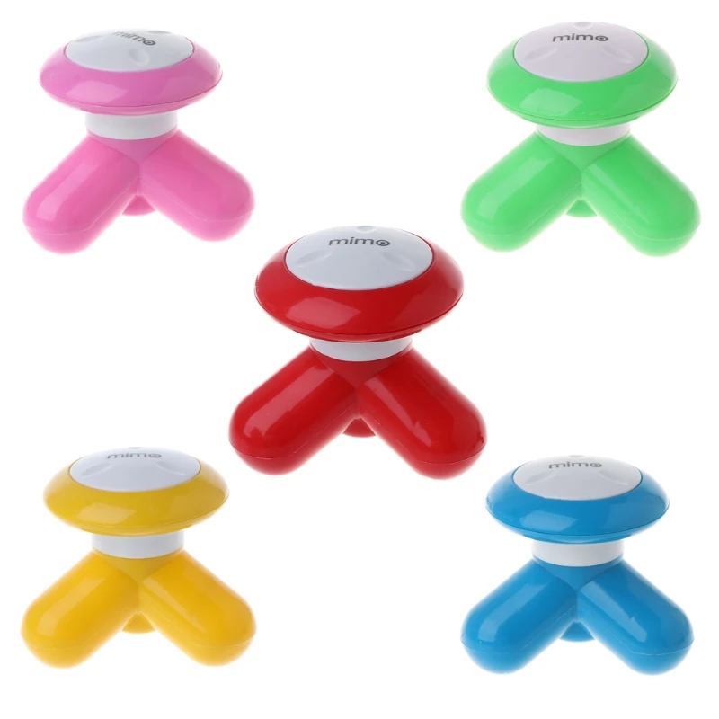 

New 1pc Multi-color Mini Electric Handled Wave Vibrating Massager USB Full Body