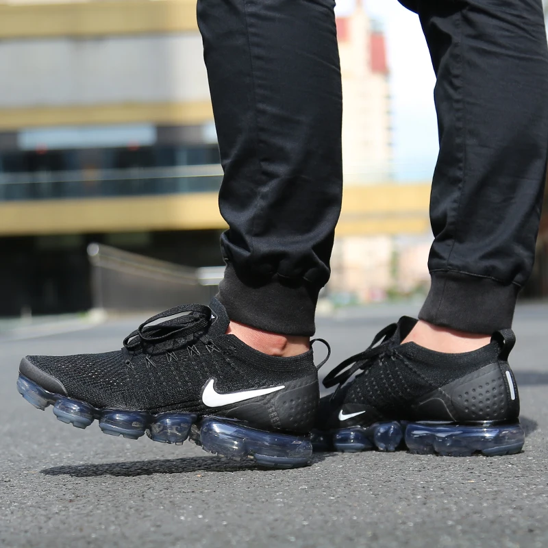 Original NIKE AIR VAPORMAX FLYKNIT 2.0 Running Shoes Men Breathable Durable Athletic Low Cut Comfortable Sports Outdoor Sneakers