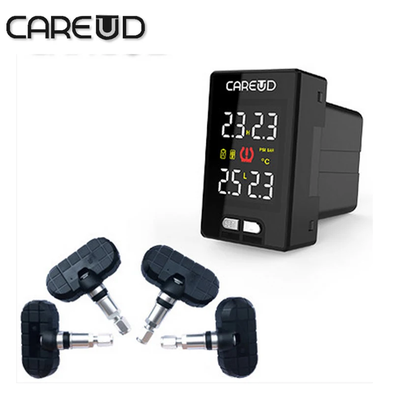 car TPMS for toyota 4 internal sensors replaceable battery careud u912