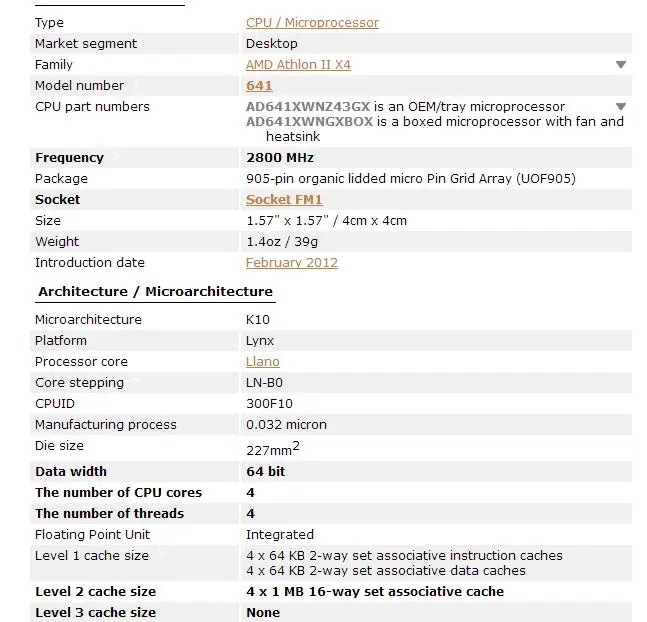 Процессор AMD Athlon II X4 641 FM1 Quad-Core cpu