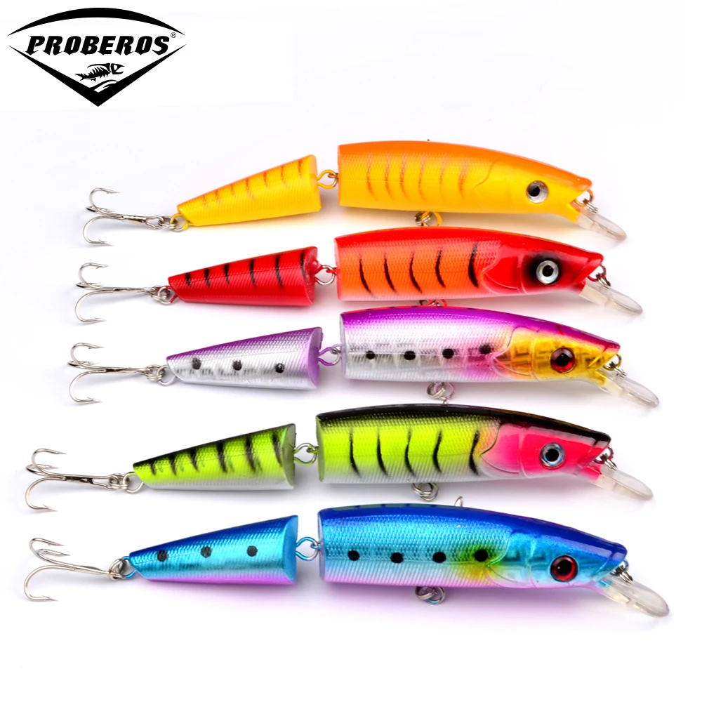 Nuovo Disegno giunti minnow Esche Da Pesca esportati in USA Mercato Fishing Tackle 5 Colori 14 cm 20 2g Pesca esca DW1225 in Nuovo Disegno giunti minnow