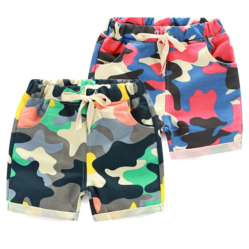

2019 Fashion Short Kids Camouflage Baby Boys Summer Clothes Casual Children's Short Pants Jeans Toddler Boys Wear
