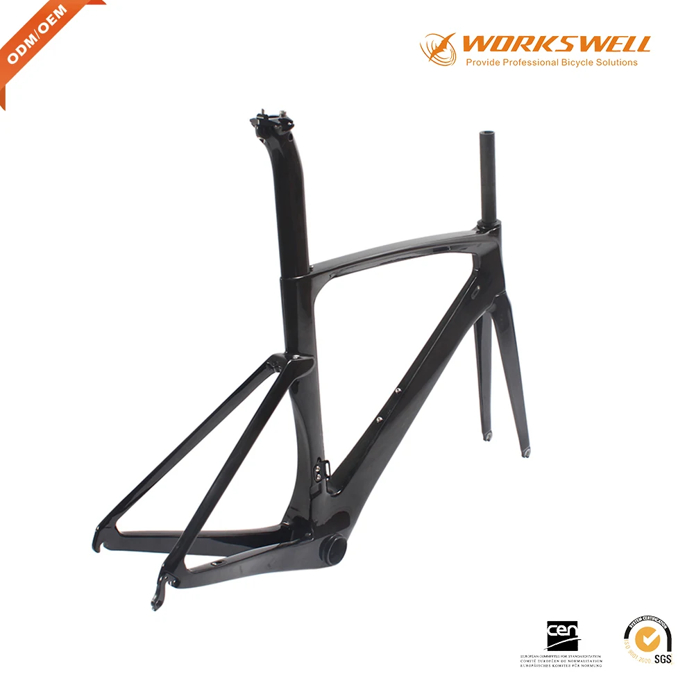 Perfect New coming super quality guaranted carbon road bicycle frame full carbon racing frame with Di2 2