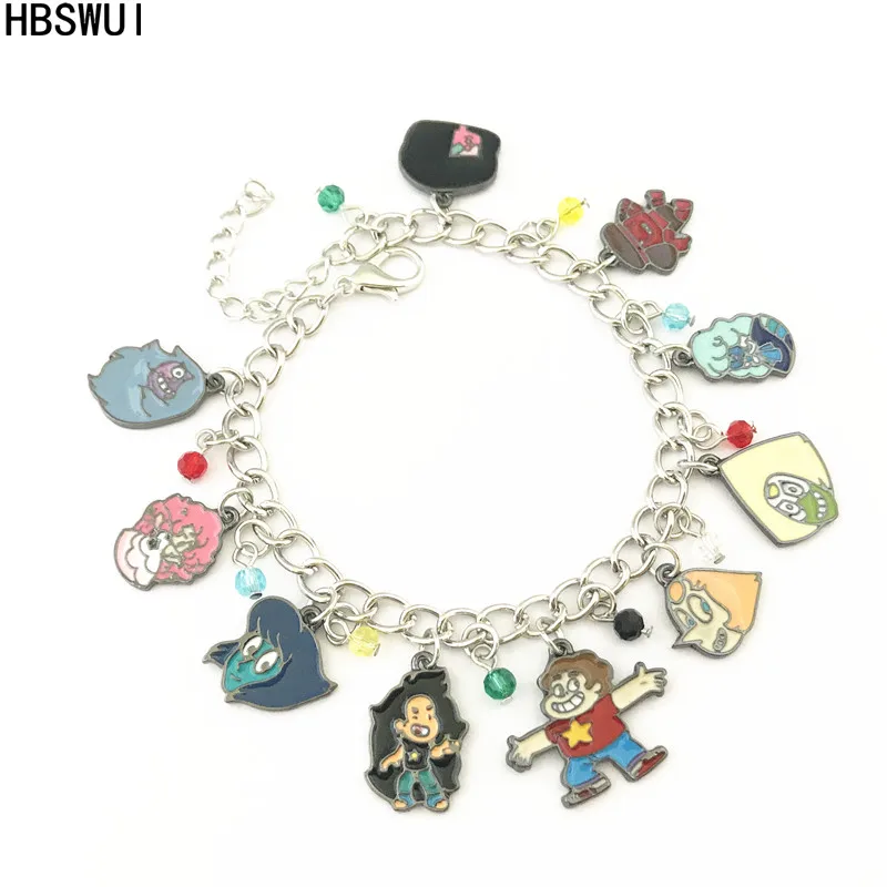 

HBSWUI Wholesale Free shipping 20pcs a lot Steven Universe charm Bracelets HRXFMBTG02