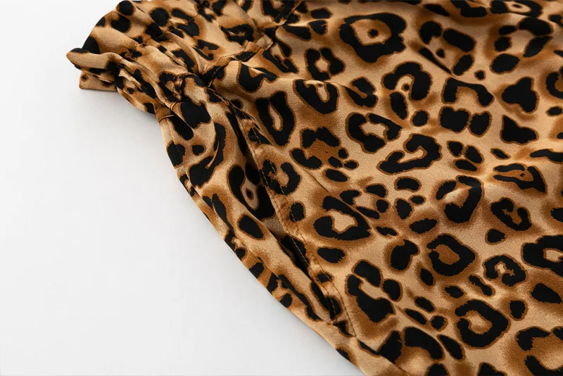 Осень 2018 повседневные леопардовые шорты женские шорты с высокой талией feminino коричневая Женская одежда