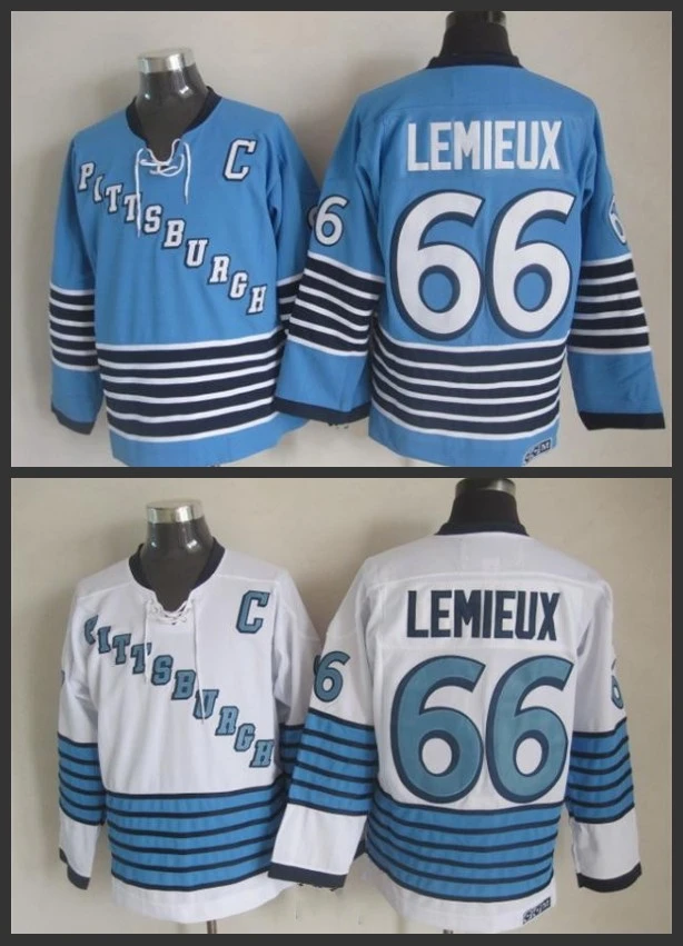 mario lemieux blue jersey