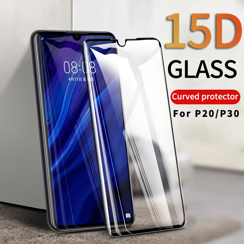 15D полностью покрывающее изогнутое закаленное Стекло на huawei P30 P20 Lite рro Экран
