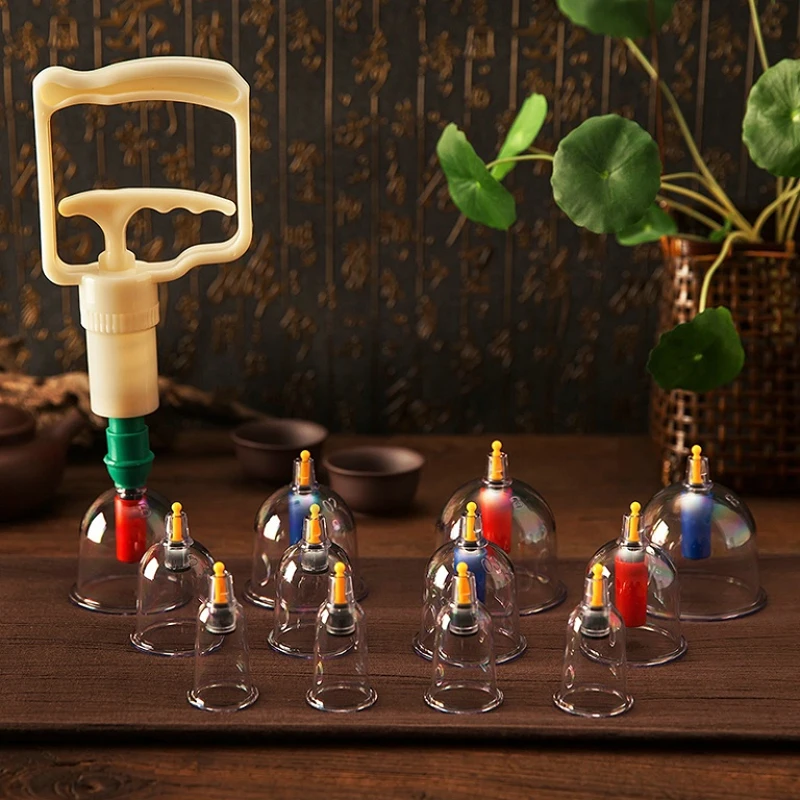 12 Cans For Vacuum Cupping Ventosa Terapia Plastic Cup Huaying Home