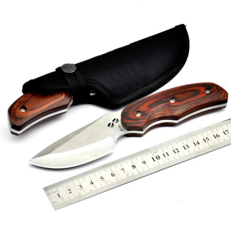 Высокое качество 57-58RHC 7CR17MOV маленький прямой Походный нож для выживания Открытый стальной Фруктовый нож охотничьи ножи инструменты
