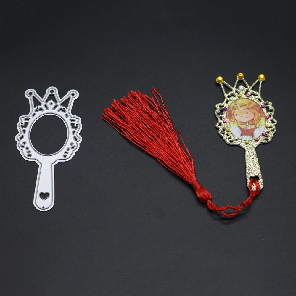 

Hemere Crown mirror Set Frame Scrapbooking Metal Cutting Dies Stencil for DIY Photo Album Decor Paper Cards Craft Embossing die