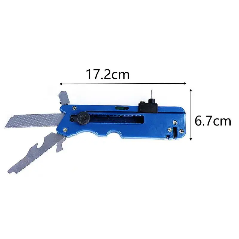 Multi-function Tagliapiastrell Glass Cutter Six Wheel Metal Cut Glass Kit Tool With Measure Ruler Tagliavet Blade Sharpener