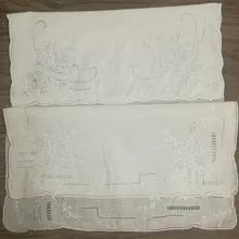 2 шт./лот 2 разных стилей Handkerchiefs11.5x11." Белая Льняная Блузка ручной работы с вышивкой Винтаж цветочный платки платок для невесты подарки