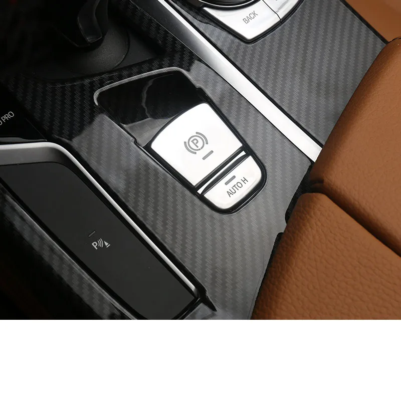 

Lsrtw2017 Abs Car Handbrake Button Panel Trims for Bmw G32 GT 630i 640i 2018 2019 2020