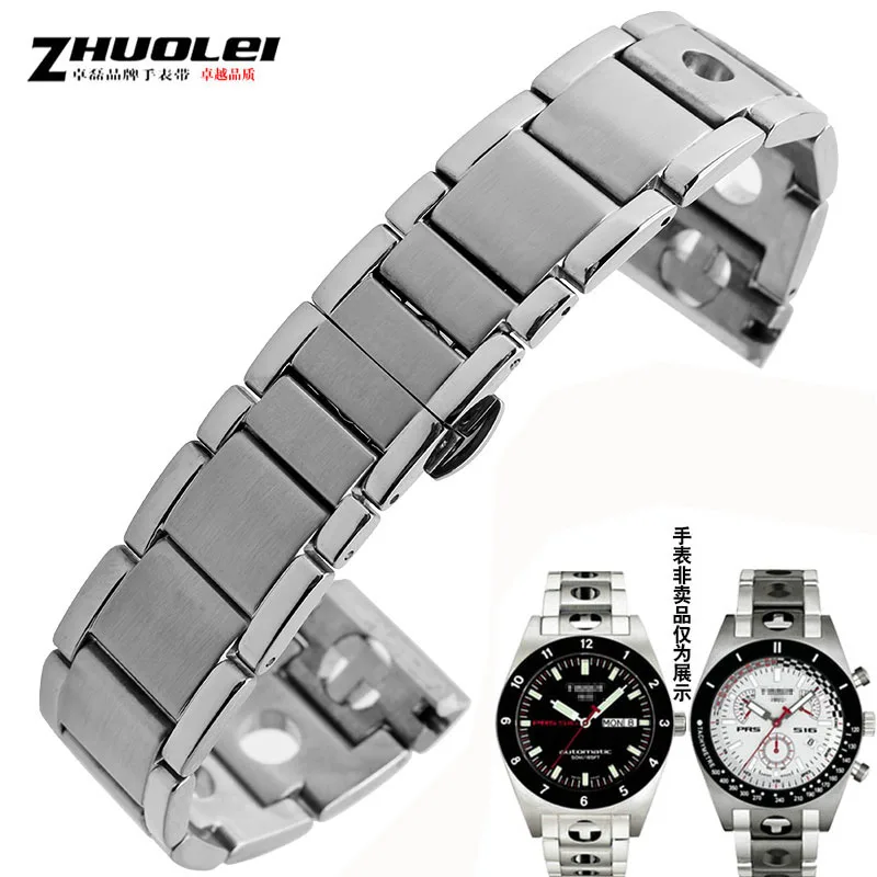 

High-quality 20mm stainless steel watchband for T91 Watch Band PRS516 Racing series Stainless Steel band straps Watch Bracelet