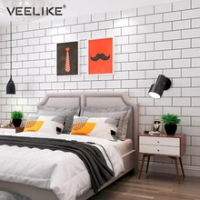 Скандинавские кирпичные виниловые ПВХ обои для гостиной для кухни щитка плитка ванная комната водонепроницаемый съемный самоклеющиеся обои