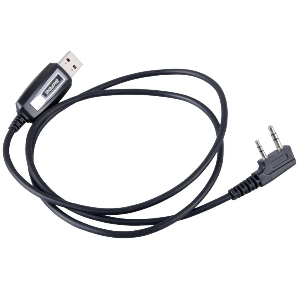 USB Кабель для программирования+ CD FHRG для Baofeng UV-3R+ UV-5R 5RA Kenwood TK-240 250 2-контактный Динамик/подключения микрофона линии передачи данных