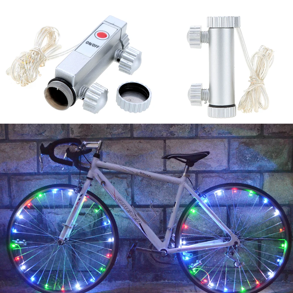 20 светодиодный светильник для горного велосипеда, велосипедный фонарь со спицами, Аксессуары для велосипеда, светодиодный велосипедный фонарь