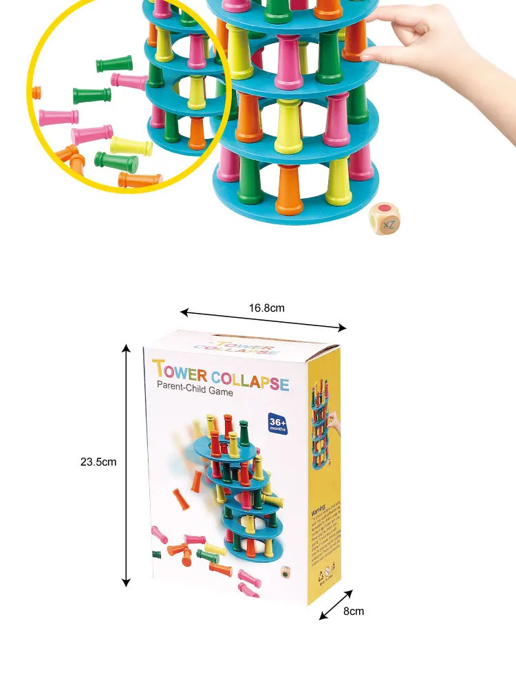 3D головоломка, Пизанская башня, интересный стек, музыкальные кубики, головоломка, стек, игрушки для родителей и детей