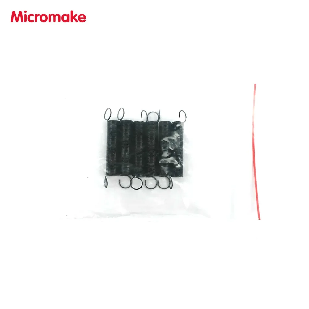 Micromake 3d принтер части удлинительная пружина 6 шт./лот используется для Kossel Delta 3d принтер толкатель демпфирования амортизирующая