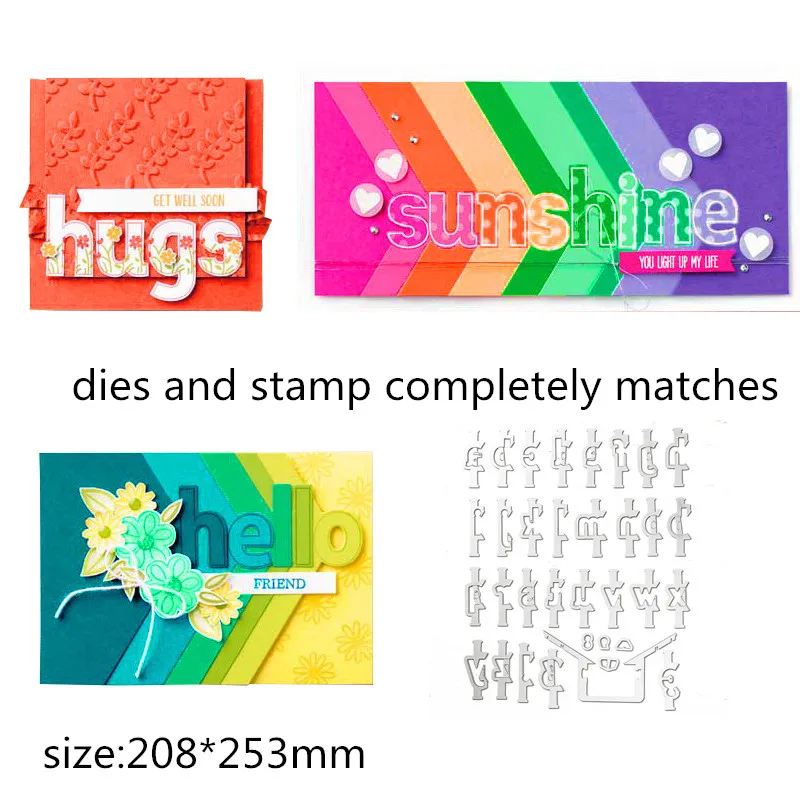 

30PCS Layering Alphabet Metal Cutting Dies Stamp Stencil for DIY Scrapbooking Photo Album Embossing Decorative Craft Die