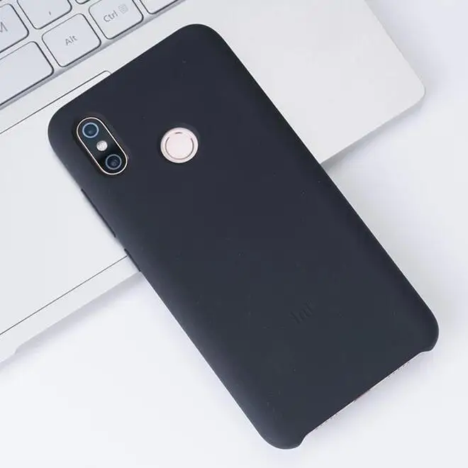 Original Xiaomi Mi 8 SE Case official Silicone soft fiber