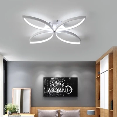 

modern led chandelier for living room bedroom aluminum body remote control home chandelier lighting lamp fixture
