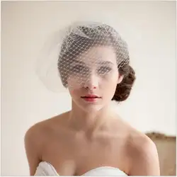 Лидер продаж 2018 года пикантные See Through невесты Белый Тюль Чистая свадебная шляпа свадебные аксессуары для невесты в наличии
