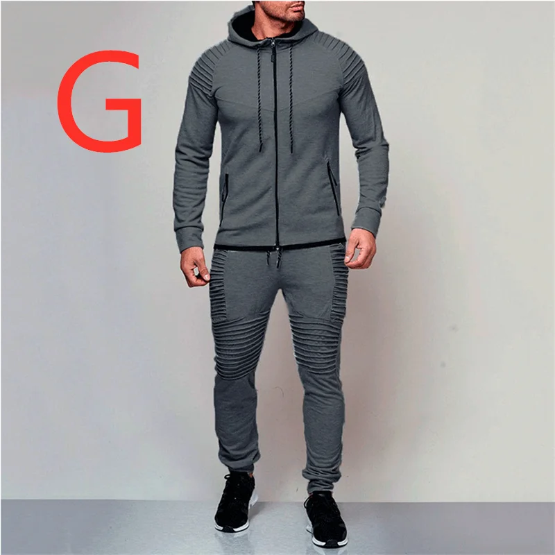 G для мужчин Модный логотип личного брэнда свитшоты для мужчин спортивные толстовки наборы весенние костюмы Верхняя одежда на молнии
