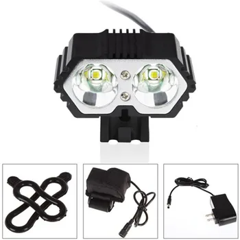 

6000LM XM-L T6 LED Bike Bicycle Torch Headlight +6400mAh Battery Pack 3Mode JULY24