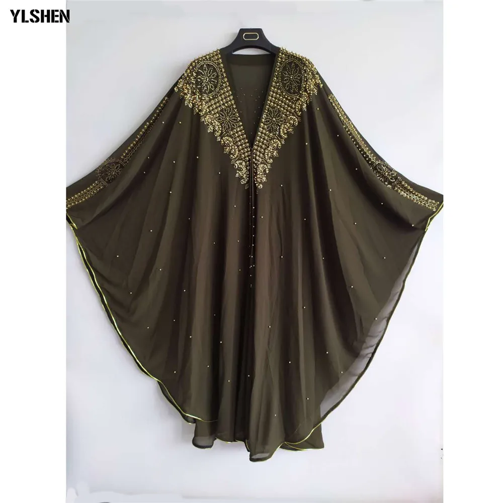 Роскошные африканские платья для женщин Новая африканская одежда Дашики алмаз абайя Дубай халат вечернее длинное мусульманское платье капюшон накидка