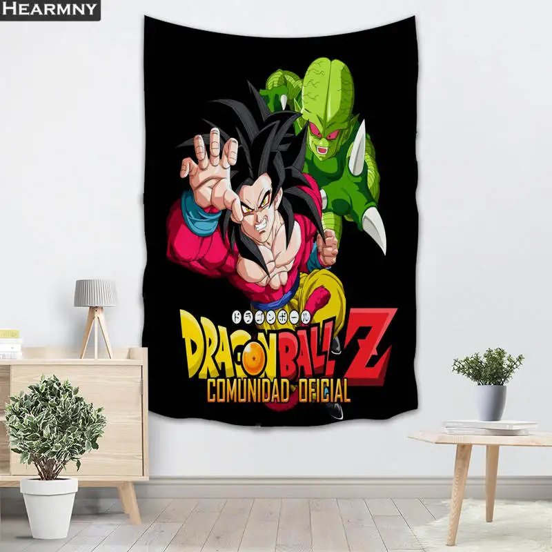 Фон тканевый балдахин гобелен настенный на заказ Dragon Ball Z спальня гостиная одеяло Йога пляжное полотенце скатерть - Цвет: 17