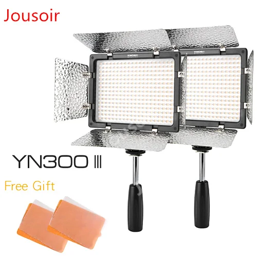 2 шт. Светодиодная лампа для видеосъемки YONGNUO YN300 III YN300III CRI95 3200K-5500K светодиодный