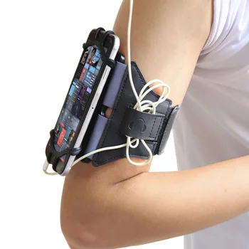 

Universal 180 Degree Rotation Mobile Arm Bag For VUP Cell Phone Running Armband Jogging Gym Armband Bag,black