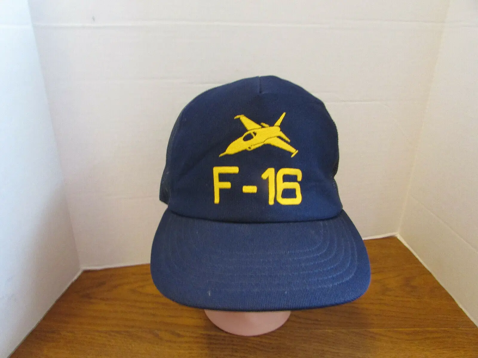 

Printed F-16 Fighting Falcon Fighter Jet Blue Snapback Hat Baseball Cap Air Force Aircraft