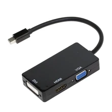 Мини-Дисплей Порт Thunderbolt к HDMI VGA DVI адаптер для MacBook Pro Mac Air display s с HDMI, DVI или VGA