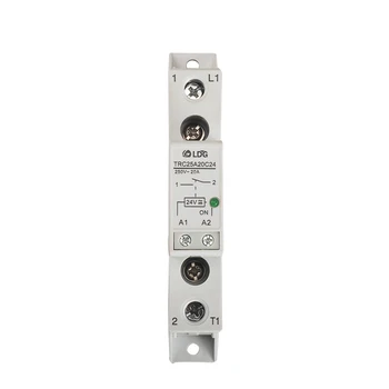 

Thin Type Din Rail DC/AC 24V 20mA Input 250VAC 20A Output Soft Starting Relay Electromagnetic Module Relay TRC-25A20C24