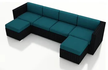 

Hot Selling Outdoor Furniture 6 Piece Outdoor Wicker Sectional Set