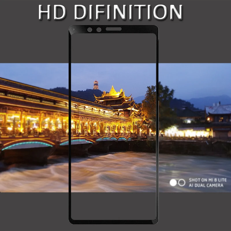 Полностью закаленное стекло для Sony Xperia 1 10 XA3 XZ4 XA1 XA2 Ultra XZ1 XZ2 Compact XZS XZ XP