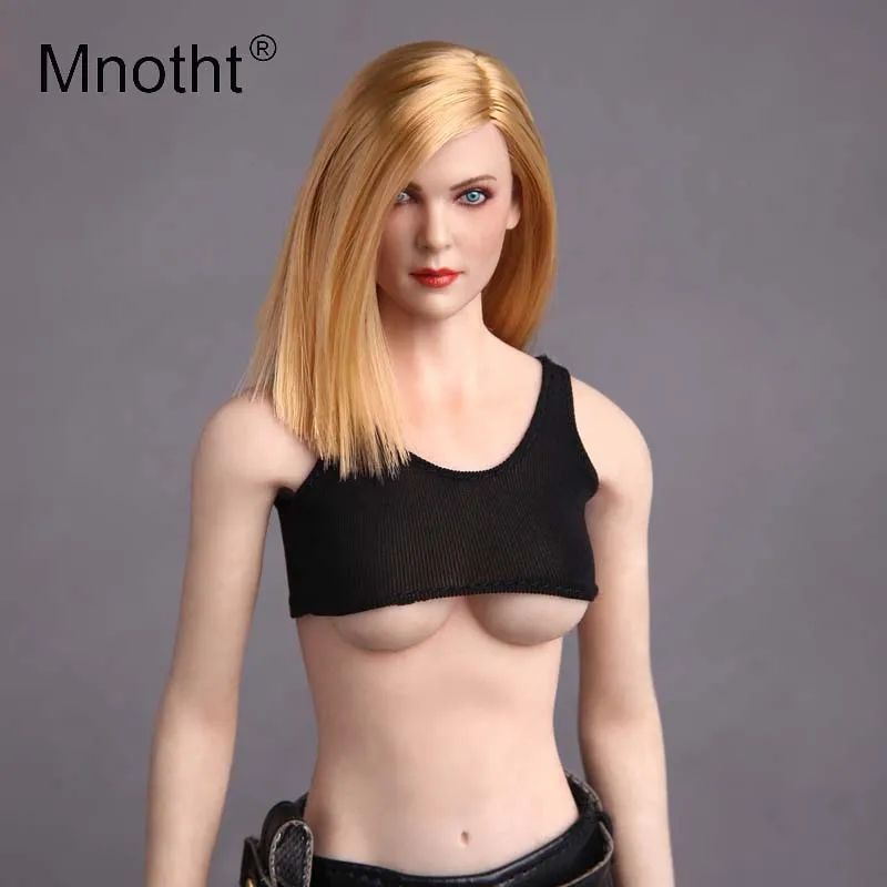 Mnotht игрушки Западная сексуальная красота голова лепить 1:6 женский солдат резьба