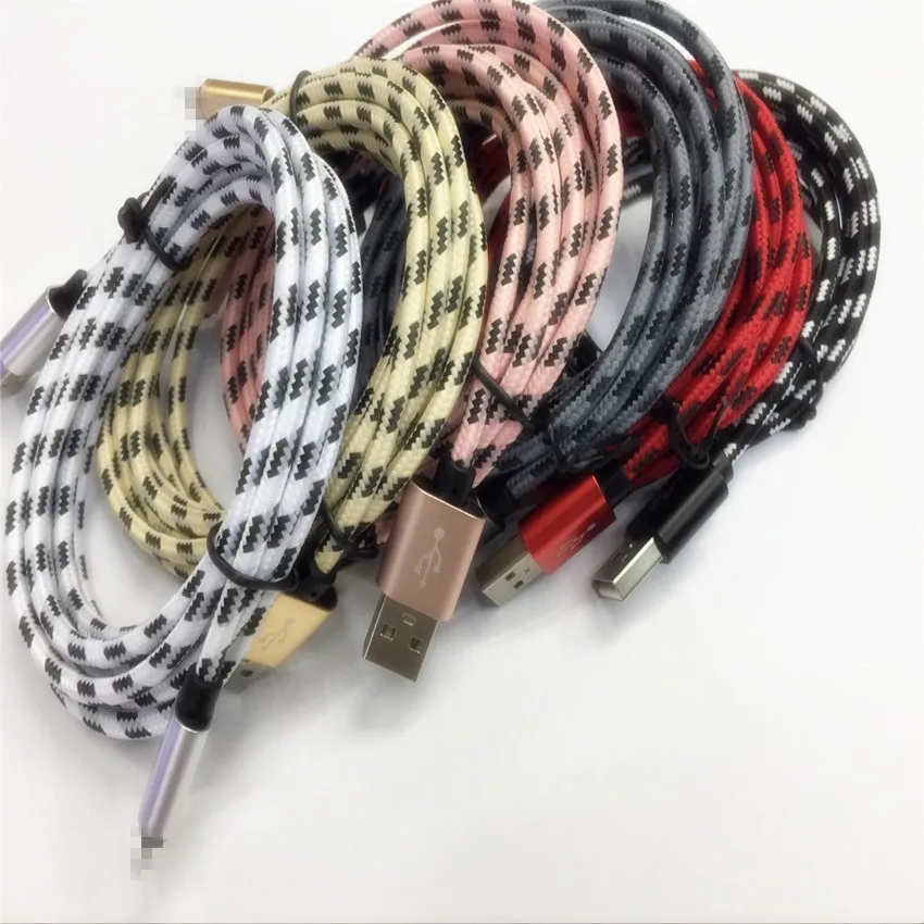 Nylon Braid USB Charging cable case For iPhone 6 6s 7 plus USB Charger