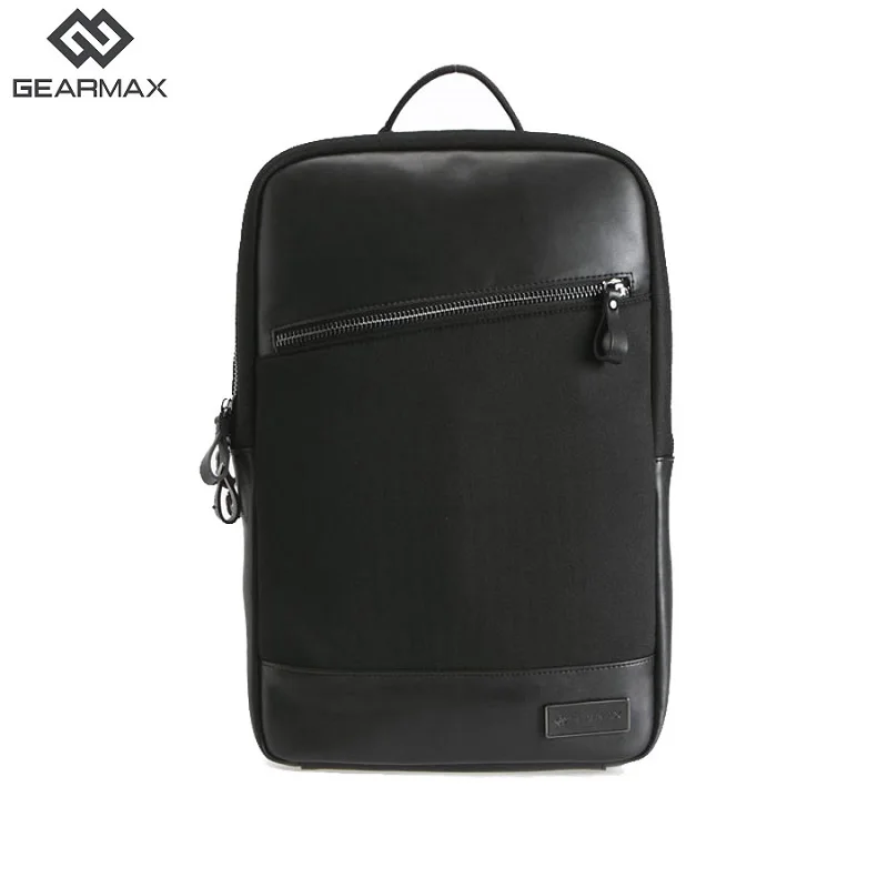 Gearmax Laptop Trolley Bag Backpack 15 15.6 Leather School Bagpack Wool