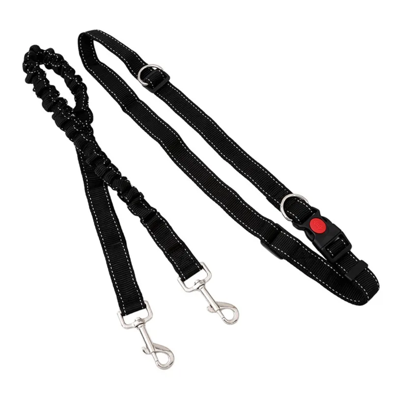 Leash Эластичный нейлоновый поводок для собак регулируемый пояс безопасности с собачьим послушанием тренировка выносливости сумка для угощений принадлежности для дрессировки животных - Цвет: Leash