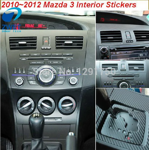 Us 31 15 11 Off Zwet Car For Mazda 3 Star Carbon Fiber Special Stickers For Mazda 3 Color Black Orange Carbon Fiber Sticker 2010 2012 In Automotive