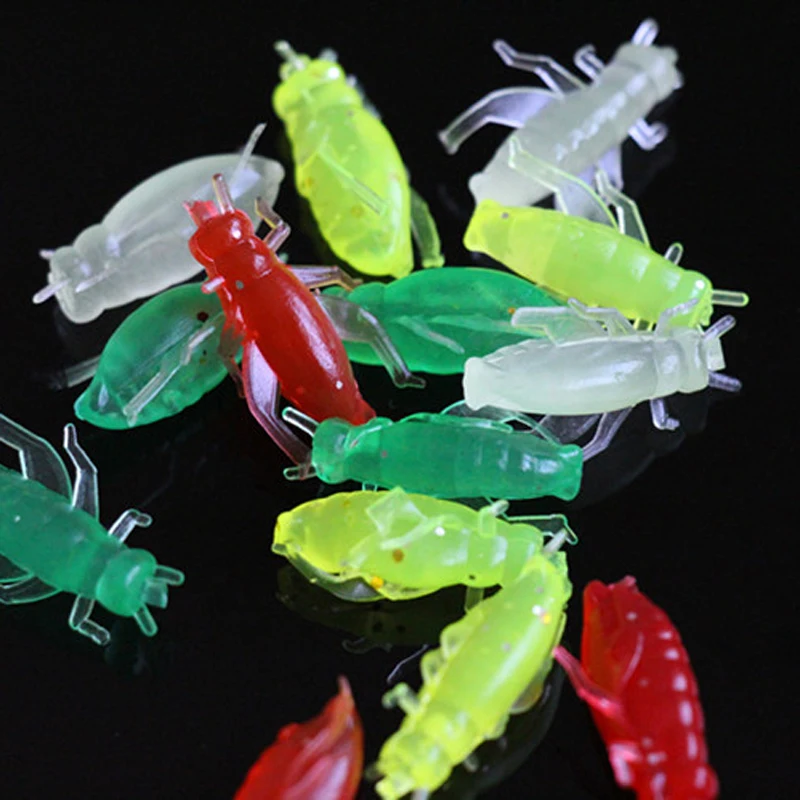 20PCS/lot 2cm/0.5g Hot selling Cricket Insect Bait Artificial Soft