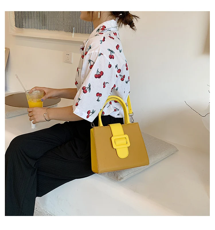 Элегантная женская сумка-тоут модная Новая высококачественная женская дизайнерская сумка из искусственной кожи контрастного цвета сумка через плечо