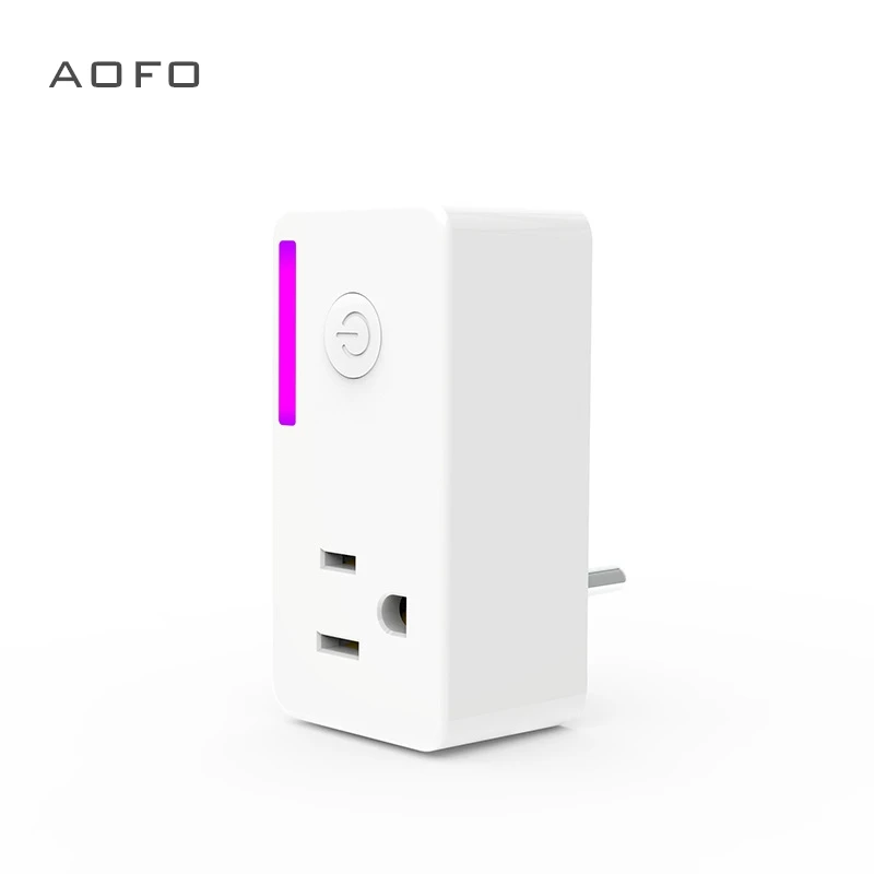 AOFO WiFi Smart Plug Outlet with Energy Monitoring, No Hub Required, Compatible with Alexa Echo and Google Assistant