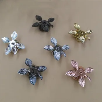 

18x21mm Gold/Silver/Antique Bronze Vintage Flowers Spacer Filigree Flower Charms Pendant Metal Jewelry Findings for DIY Necklace